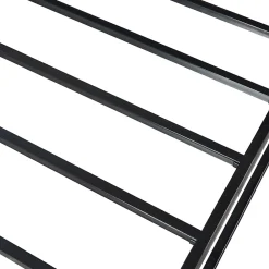 [En.Casa] Lit en métal Trerunta acier 90 x 200 cm noir en.casa* Lit Simple