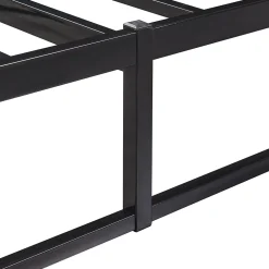 [En.Casa] Lit en métal Trerunta acier 90 x 200 cm noir en.casa* Lit Simple
