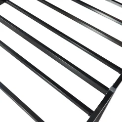 Lit en métal Vaardö acier 90 x 200 cm noir en.casa><noscript><img width=