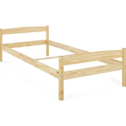 Idimex Lit en pin BORIS, 90 x 200 cm, vernis naturel* Lit Simple