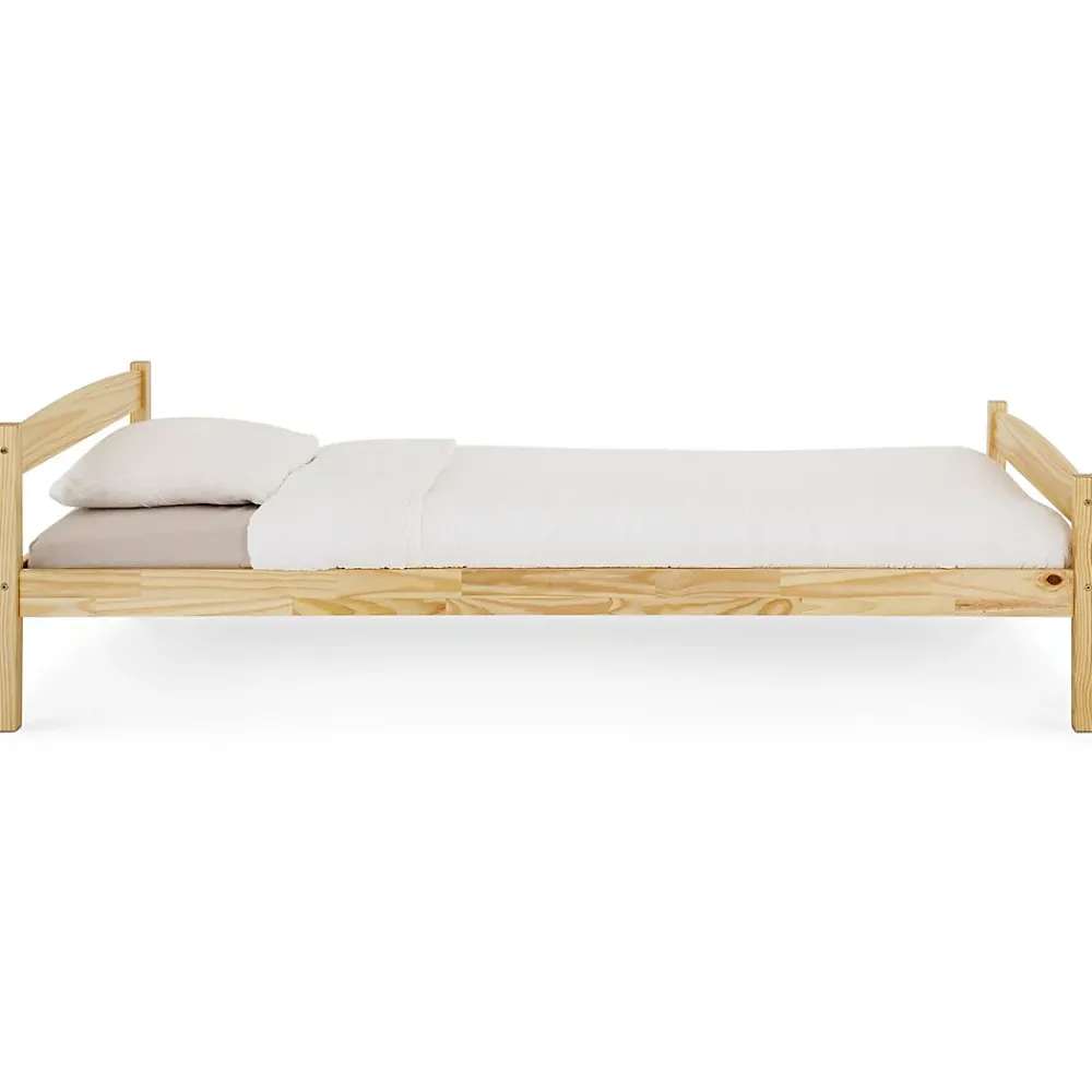 Idimex Lit en pin BORIS, 90 x 200 cm, vernis naturel* Lit Simple