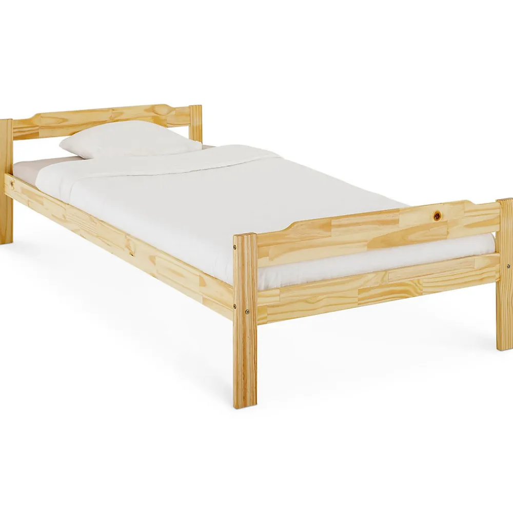 Lit en pin MORITZ, 90 x 200 cm, vernis naturel>Idimex Online