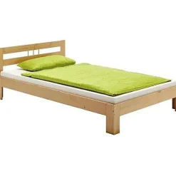Lit en pin THEO, 90 x 200 cm, lasuré couleur hêtre><noscript><img width=