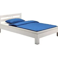 Lit en pin THEO, 120 x 200 cm, lasuré blanc>Idimex Discount
