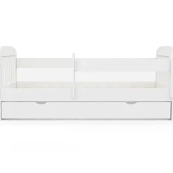 IDMarket Lit enfant 80 x 160 cm LILIA 1 tiroir de rangement avec sommier et barrières* Lit Avec Rangement