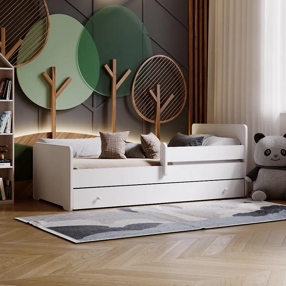 Lit enfant Aksel avec tiroir - sommier et matelas inclus - 140 cm x 70 cm>Htmeubles Online