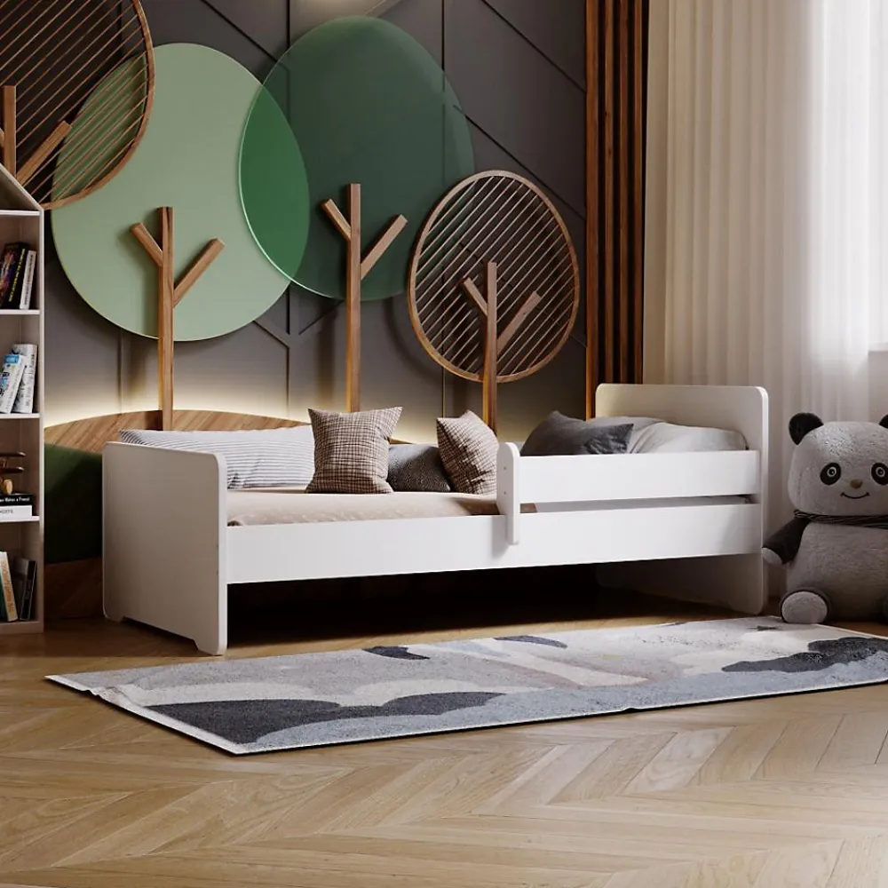 Lit enfant Aksil avec sommier et matelas - 160 cm x 80 cm>Htmeubles Discount