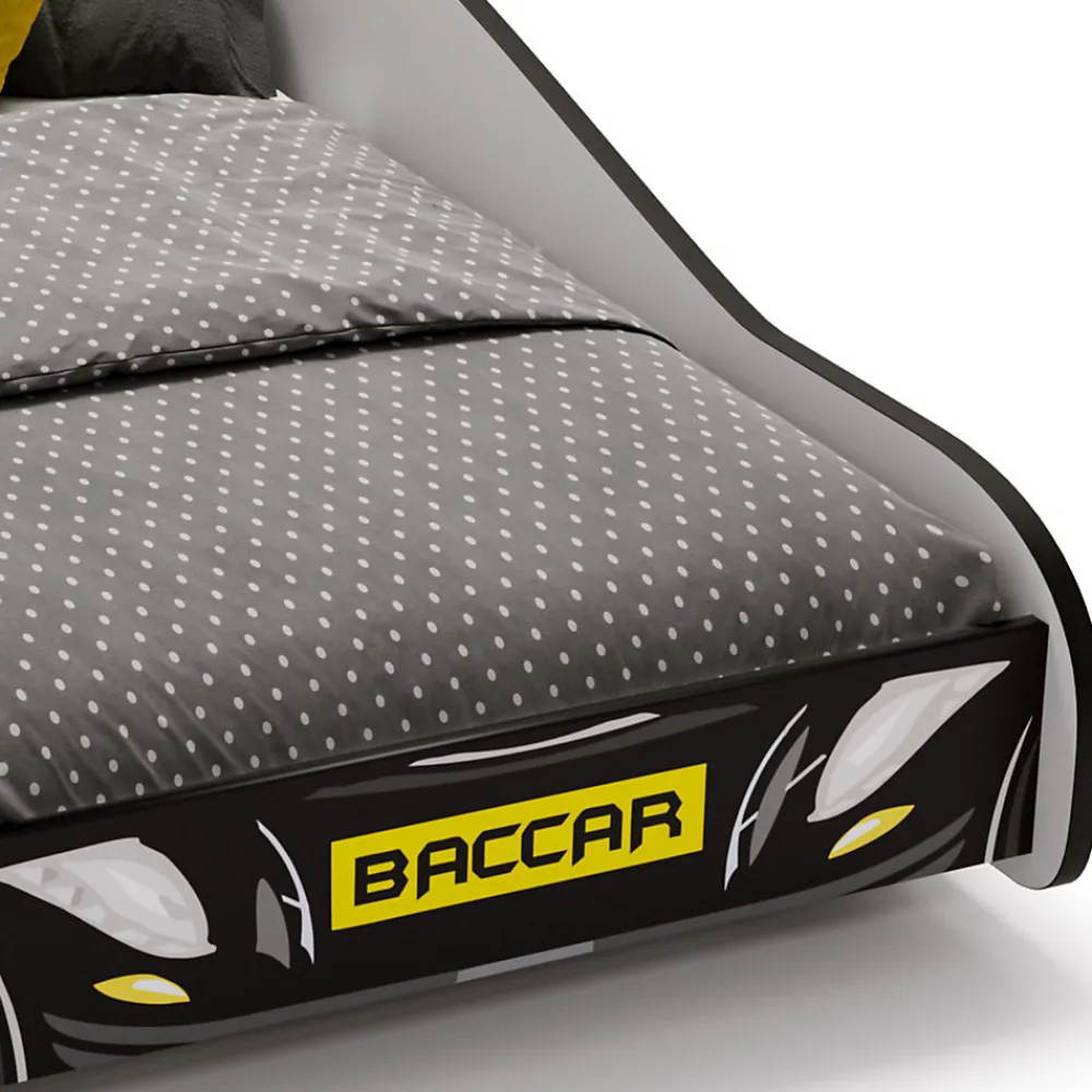 Lit enfant Batcar noir 140x70 avec matelas>Kobi