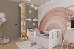 Kobi Lit enfant Felix 160x80 avec tiroir blanc* Ensemble Sommier Et Matelas