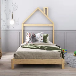 Lit enfant LIZ 90 x 190 cm en pin massif - Coloris naturel>Idimex Sale