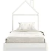 Idimex Lit enfant LIZ 90 x 200 cm en pin massif - Blanc*Enfant Lit Enfant