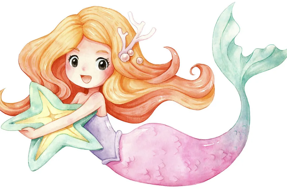 Lit enfant LUK avec tiroir et barreau 160x80 Little Mermaid>Kobi Outlet