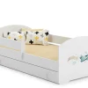Lit enfant LUK avec tiroir et barreau 160x80 Airplane>Kobi Outlet