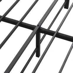 Lit enfant métal et MDF 90x200cm noir et noyer, style vintage, avec 2 tiroirs sur roulettes>Simple Life Hot