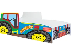 Lit enfant tracteur coloré avec matelas et sommier inclus - 160 cm x 80 cm>Htmeubles Sale