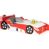 IDMarket Lit enfant voiture formule 1 TEDDI 70 x 140 CM rouge*Enfant Lit Enfant