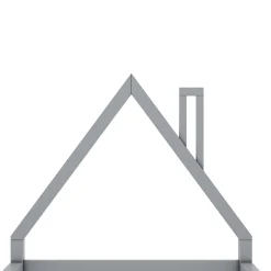 Lit enfant 90x200 cm - Lit Simple Cabane avec Structure en Pin Massif et MDF, design Classique et Solide, Sans Matelas, Gris><noscript><img width=