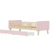 Blackcolors Lit Enfant 90X190Cm Bois Rose*Enfant Lit Enfant