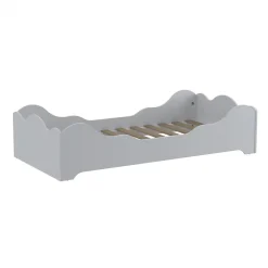 Weber Industries Lit FLOCON 90x190 cm + sommier /Blanc* Lit Simple