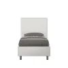 Lit Focus en simili cuir blanc sans sommier rembourré 80x210>Ityhome Best