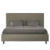Lit Focus sans sommier rembourré 160x190 simili cuir cappuccino>Ityhome Online
