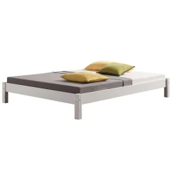 Lit futon TAIFUN, en pin massif, 140 x 200 cm, lasuré blanc><noscript><img width=
