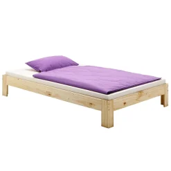 Idimex Lit futon THOMAS, en pin massif, 140 x 200 cm, vernis naturel* Lit Double