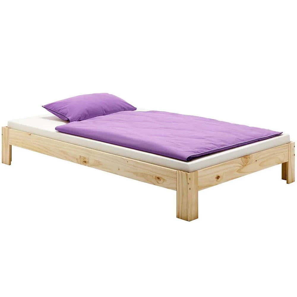 Idimex Lit futon THOMAS, en pin massif, 90 x 200 cm, vernis naturel* Lit Simple