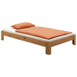 Lit futon THOMAS, en pin massif, 100 x 200 cm, lasuré couleur campagne>Idimex Discount