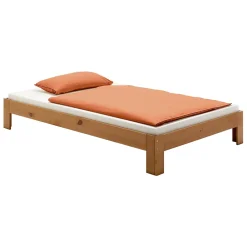 Idimex Lit futon THOMAS, en pin massif, 120 x 200 cm, lasuré couleur campagne* Lit Simple
