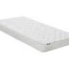 Vente-unique Lit gigogne 2 x 90 x 190 cm - Coloris : Naturel et blanc + matelas + sommier - SONIA*Enfant Lit Enfant