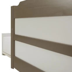 Idimex Lit gigogne LORENA en pin massif, 90 x 190 cm, lasuré taupe et blanc* Lit Gigogne