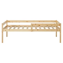 [En.Casa] Lit gigogne pour enfant Sonkajärvi avec 2 tiroirs bois de pin 90 x 200 cm naturel en.casa* Lit Gigogne