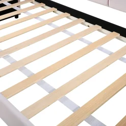 Generique Lit Gigogne 90x200 cm - avec lit tiroir 90x190 cm et éclairage LED ambiant - sans matelas - revêtement en velours doux - Rose* Lit Gigogne