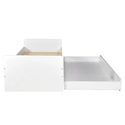 Lit gigogne 90x190 cm BALI / Blanc><noscript><img width=