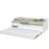 Bb Loisir Lit gigogne 90x200cm blanc SWITY Blanc inclus sommier et 1 tiroir lit* Lit Gigogne