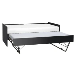 Lit gigogne 90x200cm sommier inclus Vox Young User Noir>Petits-Meubles Sale