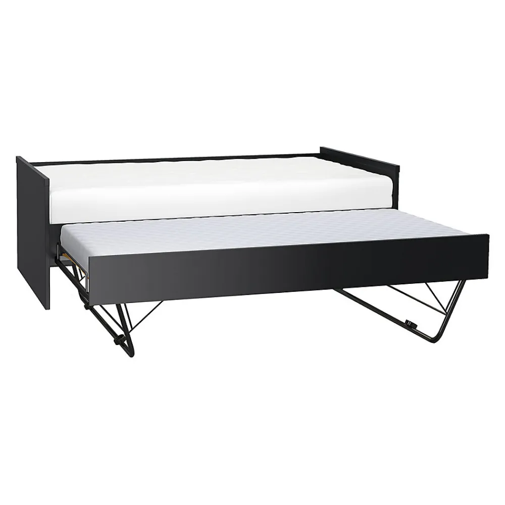 Lit gigogne 90x200cm sommier inclus Vox Young User Noir>Petits-Meubles Sale