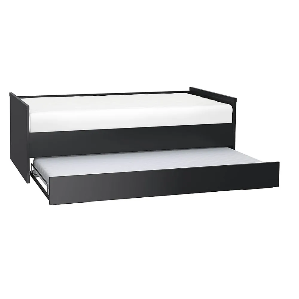 Lit gigogne 90x200cm sommier inclus Vox Young User Noir>Petits-Meubles Sale