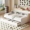 Lit individuel 90x200cm, avec tiroirs, Blanc>Fortuna lai Clearance
