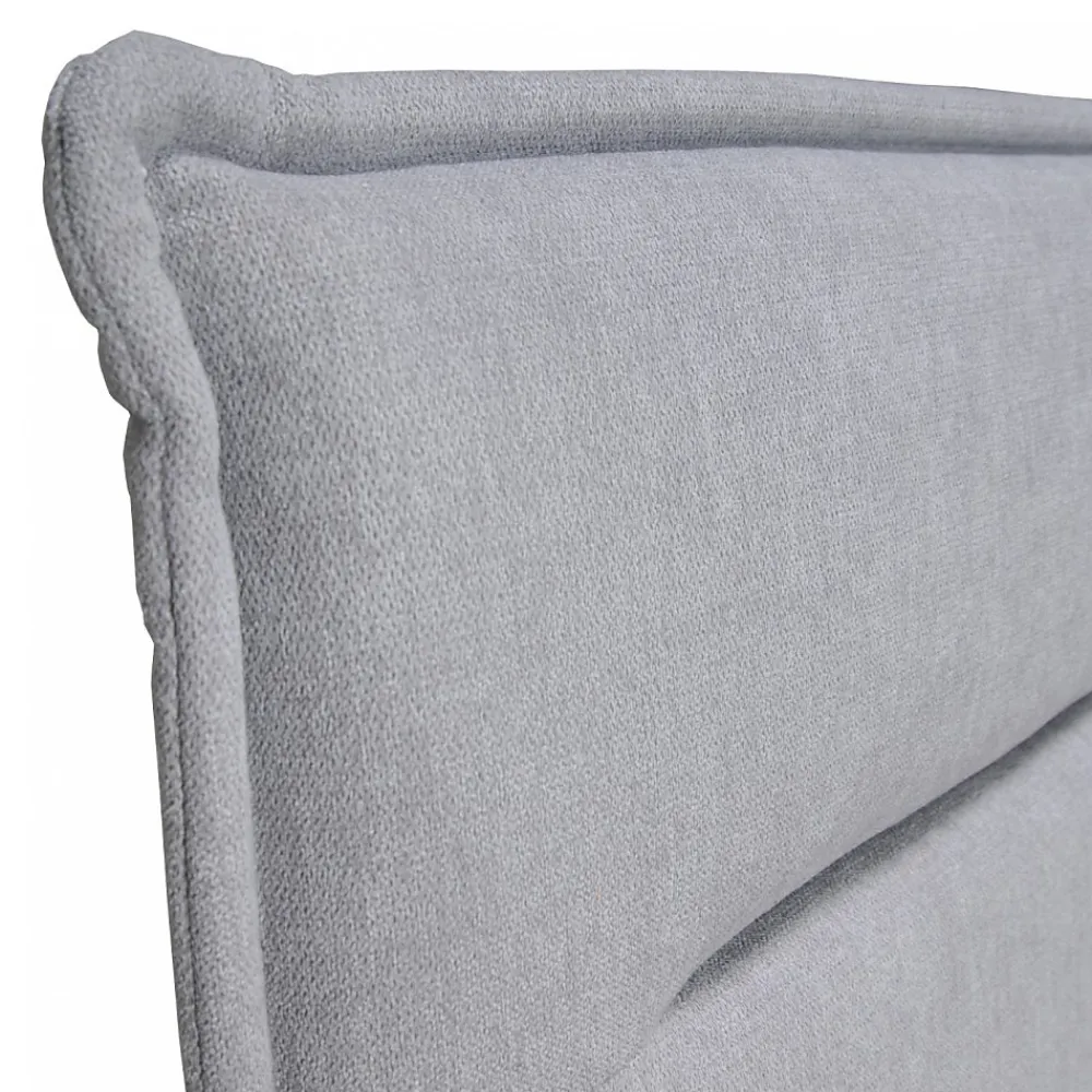 Lit LACANAU 140x190 + sommier / Gris clair>Weber Industries New