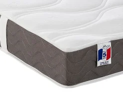 Lit électrique de relaxation tout plots + matelas 100% latex 3 zones - 2 x 80 x 200 cm - Naturel clair - JUPITER de YSMÉE><noscript><img width=