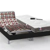 Lit électrique de relaxation tout plots + matelas 100% latex 3 zones - 2 x 70 x 190 cm - Noir - JUPITER de YSMÉE>Vente-unique Hot