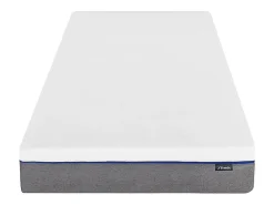Vente-unique Lit électrique de relaxation tout plots + matelas mémoire de forme - 2 x 80 x 200 cm - Blanc - HESIODE III de YSMÉE* Lit Double