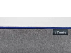Vente-unique Lit électrique de relaxation tout plots + matelas mémoire de forme - 2 x 80 x 200 cm - Blanc - HESIODE III de YSMÉE* Lit Double