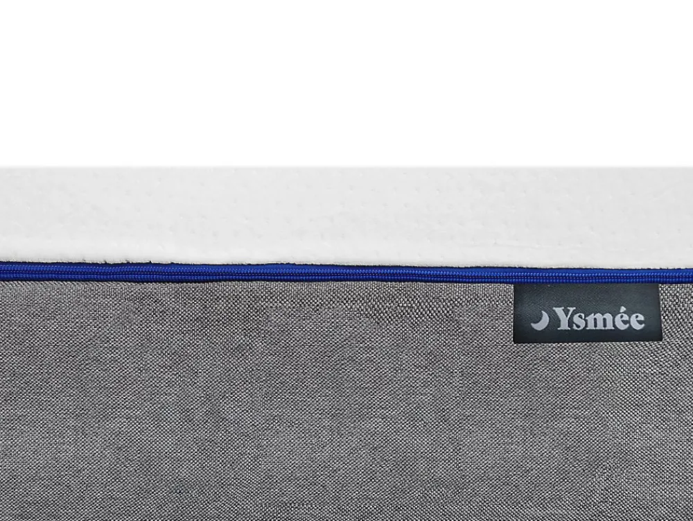 Vente-unique Lit électrique de relaxation tout plots + matelas mémoire de forme - 2 x 80 x 200 cm - Blanc - HESIODE III de YSMÉE* Lit Double