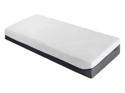Vente-unique Lit électrique de relaxation tout plots + matelas mémoire de forme - 2 x 80 x 200 cm - Noir - HESIODE III de YSMÉE* Lit Double
