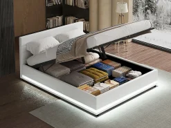 Lit LED avec coffre 