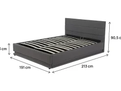 Habitat Et Jardin Lit LED avec coffre 