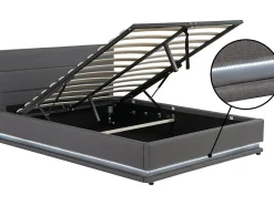 Habitat Et Jardin Lit LED avec coffre 